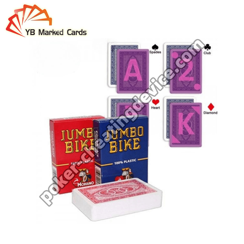 Modiano Juice Jumbo Bike Carte da gioco contrassegnate per giocare a carte Occhiali