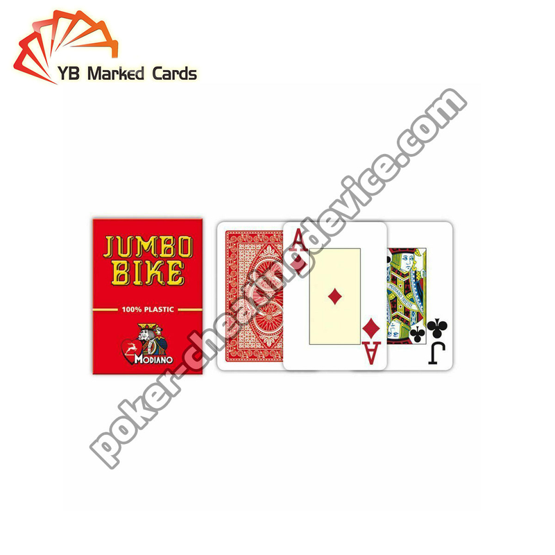 Modiano Juice Jumbo Bike Carte da gioco contrassegnate per giocare a carte Occhiali