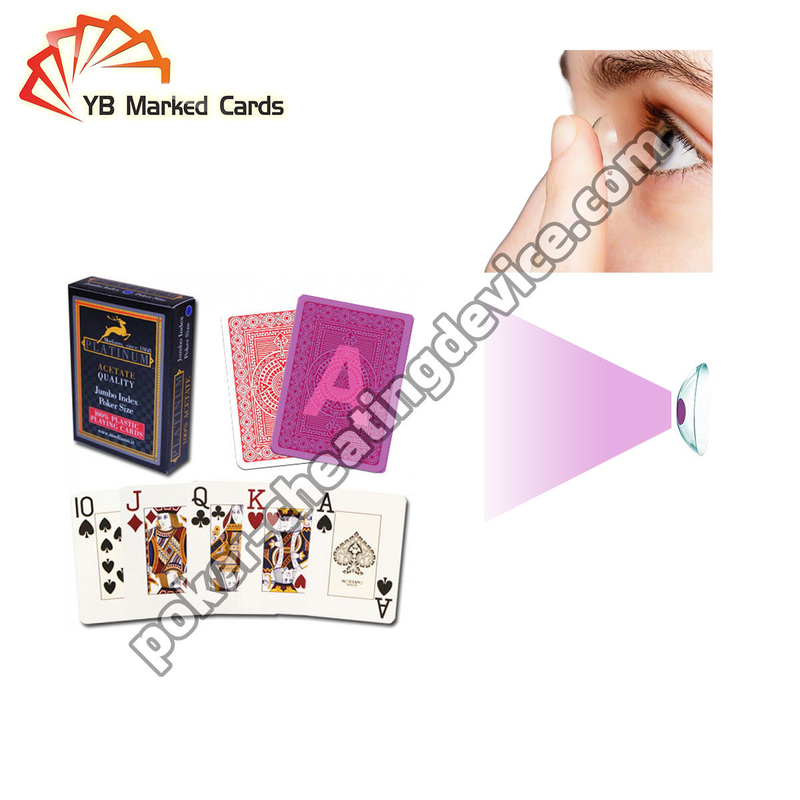 Modiano di alta qualità Acetato di platino Marcato poker Deck per lenti a contatto a infrarossi
