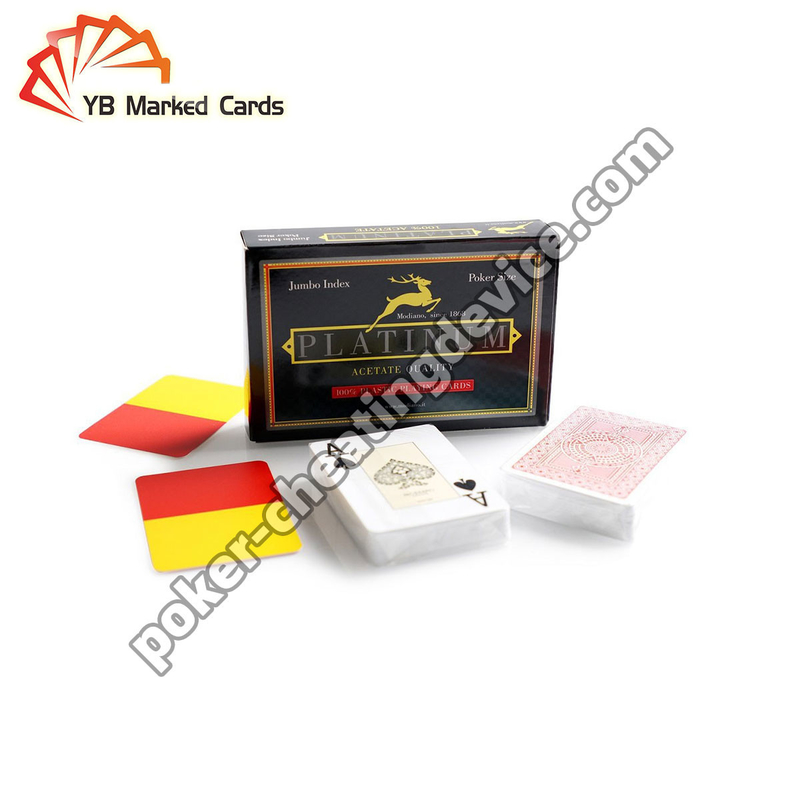 Modiano di alta qualità Acetato di platino Marcato poker Deck per lenti a contatto a infrarossi