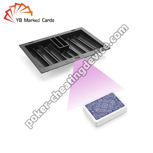 8 file Black Poker Chip Tray Camera per leggere le carte contrassegnate per Poker Cheat