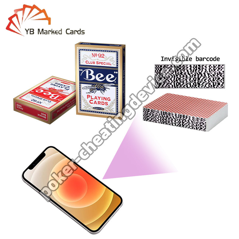 Carte marcate con codice a barre Bee Standard per l'analisi del poker e il vantaggio di imbrogliare