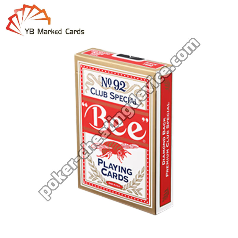 Bee Poker Texas Hold'em Barcode Marcato carte da gioco carte larghe carta nera