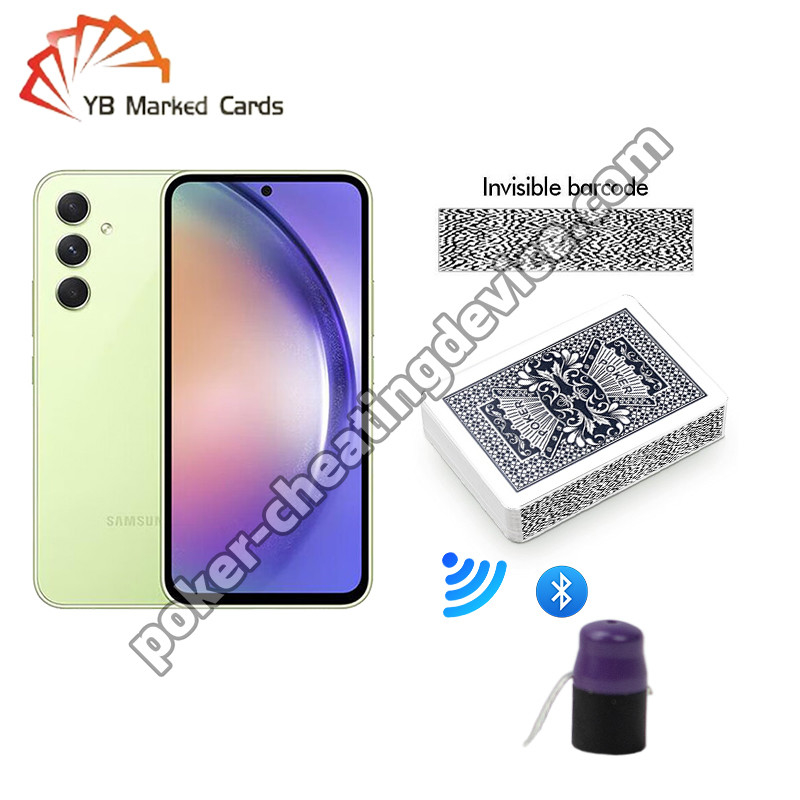 Samsung Galaxy A54 CVK 400 Analisatore di mazzo segnalato per carte da gioco a codici a barre