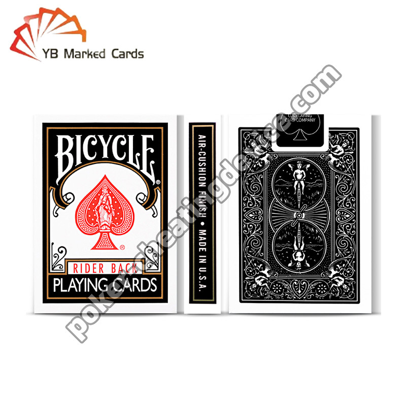Bicicletta Marchiate Carte Larghe Classic Nero Per Poker Lenti a contatto a infrarossi