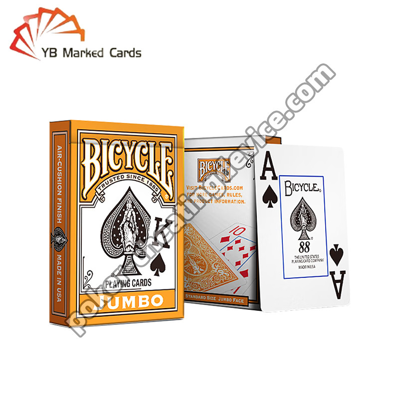 Bicicletta Marchiate carte da gioco Classic Orange For Poker Cheat Lenti a contatto
