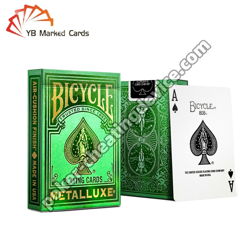 Bicicletta Marcato Poker Deck Luxury Gold Stamping Fairy Green Per Poker Lenti a contatto