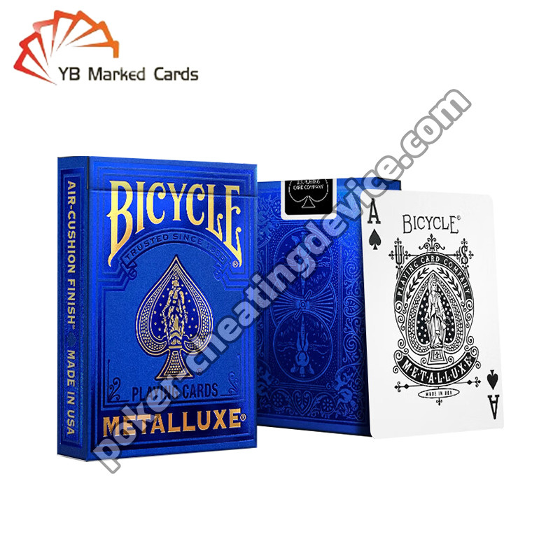 Bicicletta Segreto Marchiate carte da poker Serie dorata Zaffiro Blu per occhiali da sole da poker