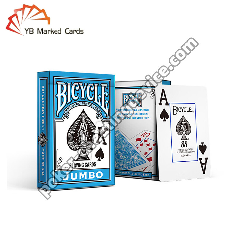 Bicicletta retro Carte contrassegnate Grande carattere Blu Per lenti a contatto IR