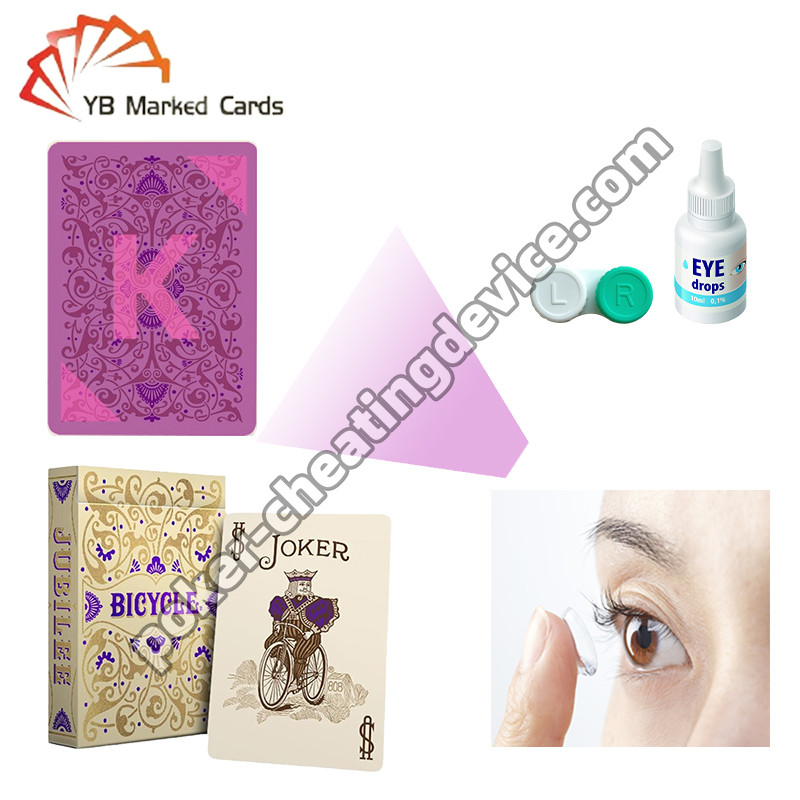 Bicicletta Invisible Ink Poker Per lenti a contatto UV Discreto vantaggio