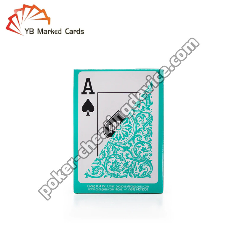 Copag Elite Inchiostro luminoso Carte di marcatura verde singolo mazzo Per imbrogliare al poker