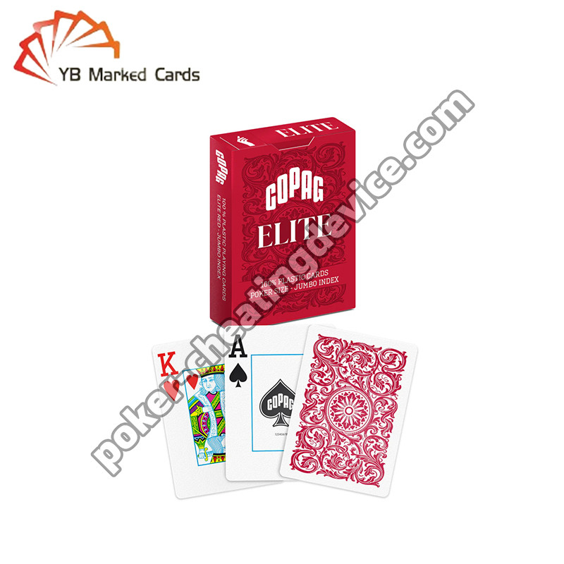 Copag Elite Marcato carte da gioco rosso singolo mazzo per lenti a contatto a infrarossi