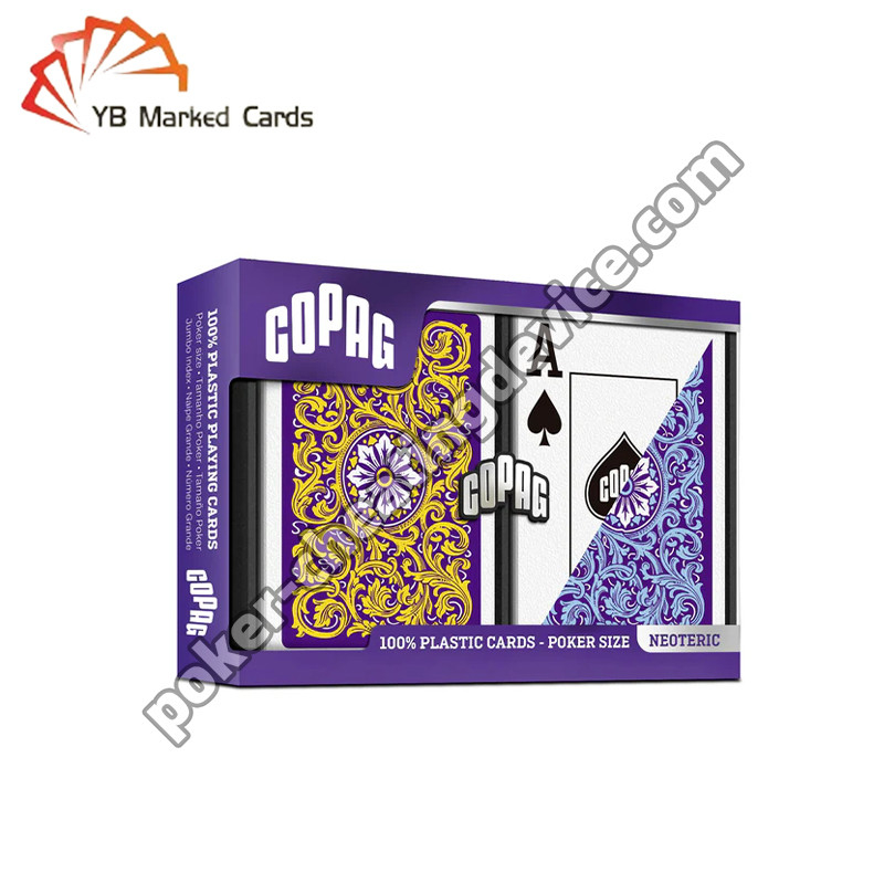Dimensioni standard Copag Neoteric Plastic Barcode Marcato Deck di carte Jumbo Index Double Deck Set