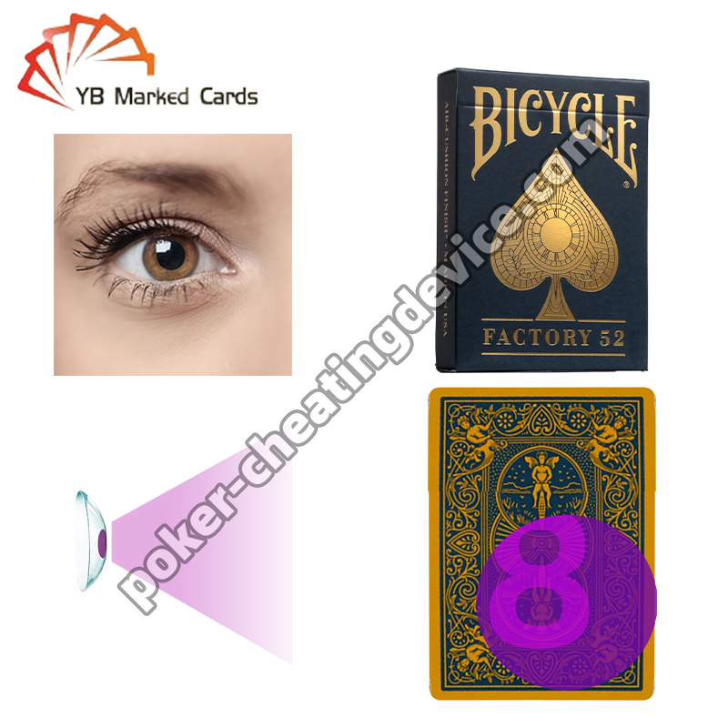 Fabbrica di biciclette 52 carte da gioco contrassegnate a infrarossi Ultimate Poker Advantage