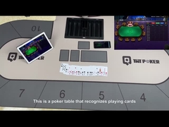 Questo è un tavolo da poker che riconosce le carte da gioco