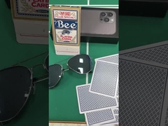 Copag 1546 100% di plastica professionale infrarossi Cheat Cards Set mazzo blu / rosso