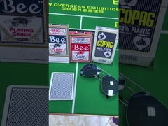 Occhiali con carte contrassegnate