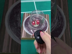 Coppa di dadi di plastica da casinò, coppa a rulli nera con telecomando