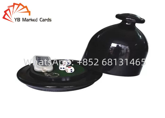 Arco di plastica della tazza del rullo dei dadi del nero della tazza di dadi del casinò con un telecomando