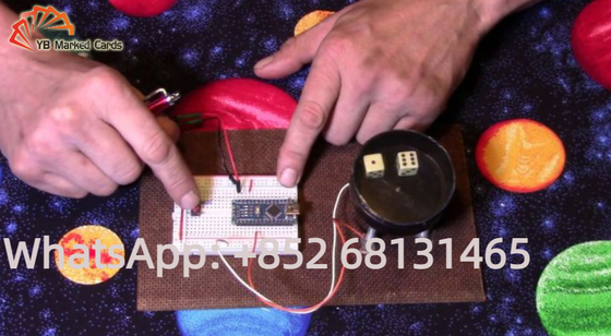 Il dispositivo di frode magico bianco 8mm onda radio taglia i dadi a cubetti del grado del casinò della ciotola