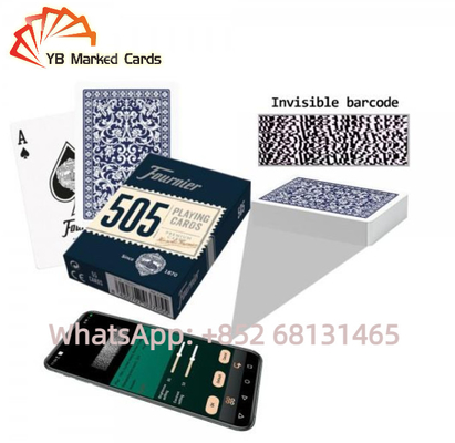 Piattaforma senza fili del dispositivo uno dell'analizzatore del poker che esplora Fournier 505 carte da gioco