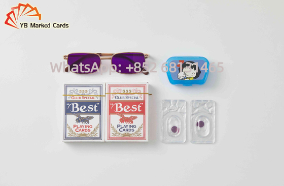 Le lenti a contatto infrarosse magiche filtrano la porpora scura di 12mm in giochi del poker