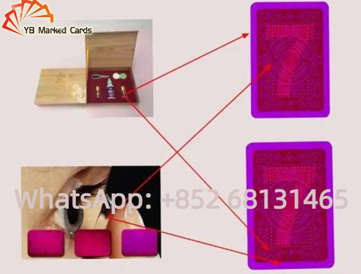Poker infrarosso delle lenti a contatto delle carte da gioco contrassegnate con inchiostro simpatico