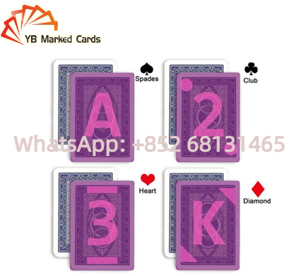 Indice enorme di plastica invisibile delle carte da gioco 100% di Modiano Adjara per l'imbroglione del poker