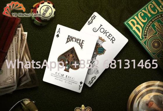 Inchiostro contrassegnato invisibile verde di frode delle carte da gioco di Deco della capra della bicicletta del poker