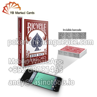 Bicicletta regolare Rider Back Barcode Marked Decks di indice per i giochi del poker