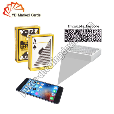 Il codice a barre di codice ha segnato le carte Copag Texas Holdem Decks Secret Side che il codice a barre ha segnato le piattaforme