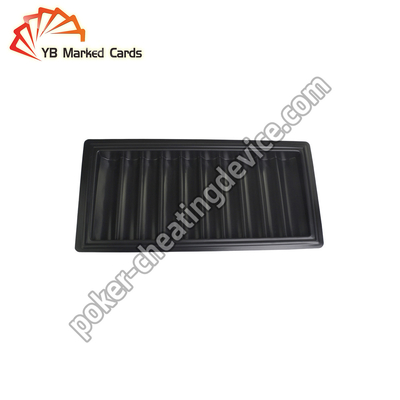 Carte da gioco di Chip Tray Camera To Read Marked del poker del nero di Texas Holdem Poker Cheating Device