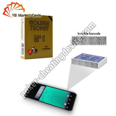 Modiano Golden Barcode Invisibile Inchiostro Marcato Carte Per Poker Scanner Dispositivo