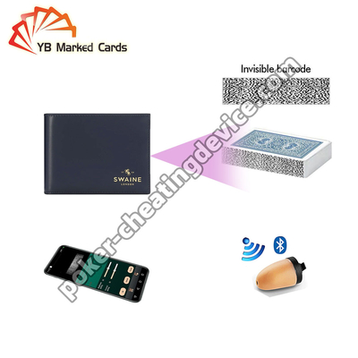 Bifold Wallet Poker Cheating Camera con distanza di scansione da 20 a 40 cm