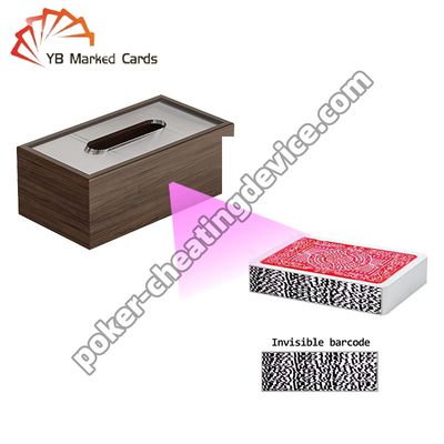 Scanner di carte da poker Tissu Box per carte da poker contrassegnate con codice a barre