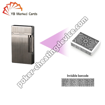 Poker Scanner Lighter Spy Camera per carte da gioco contrassegnate da codice a barre