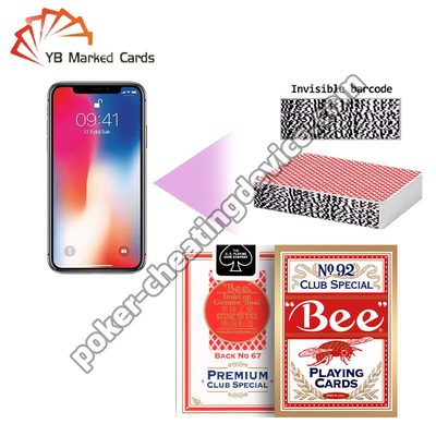 Bee Poker Entretien Professionnel Codice a barre Carte di Poker Per iPhone Analisatore di Poker