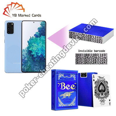Codice a barre per le carte Bee Poker Edizione larga Carte Blu Ritmo Stampaggio oro