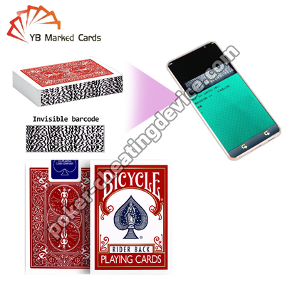 Bicicletta Bicicletta carte da gioco codice a barre Marcato carte da gioco classico rosso