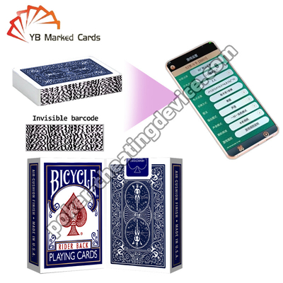 Bicicletta Bicicletta Carte da gioco Codice a barre Carte da poker Classic Blu