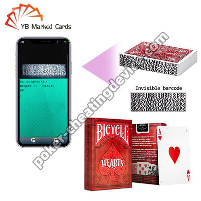 BICICLETTE carte da gioco contrassegnate da codici a barre intrattenimento classico guerra di cuori