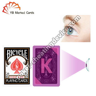Bicicletta Marchiate Carte Larghe Classic Nero Per Poker Lenti a contatto a infrarossi