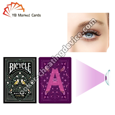 Bicicletta marchiata carta da gioco per lenti a contatto UV soluzione sicura di imbrogli