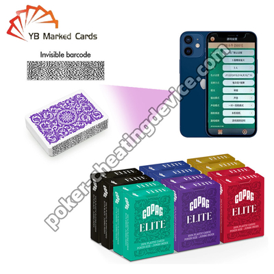 Copag Elite 100% Barcode di plastica Marcato carte da poker di taglia standard Jumbo Index