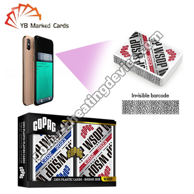Copag WSOP Retro Design Infrarossi-Scannabile Barcode Decks Blu / Rosso doppio
