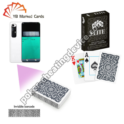Copag Elite 100% carte da poker di plastica con codici a barre nascosti