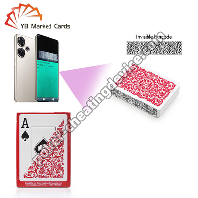 Copag Elite 100% di plastica con codice a barre marchiato carte di imbroglio rosso singolo mazzo