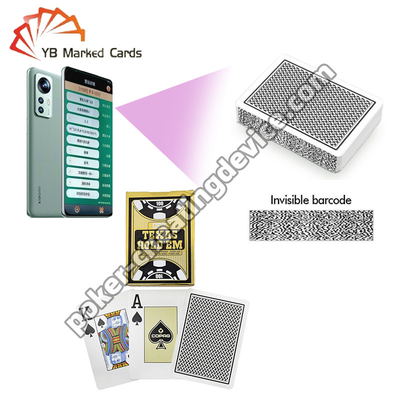 Copag Texas Hold'Em Carte a codice a barre invisibili Single Deck Nero