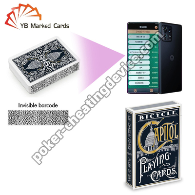 Bicicletta Capitol Casinò-Grade codice a barre carte da gioco Blu