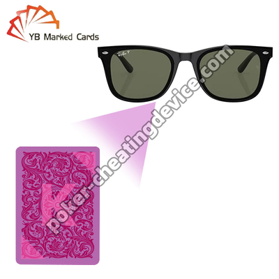 Combinazione di lenti e design multi-filtro per rilevare segni di inchiostro invisibili Carte contrassegnate Occhiali